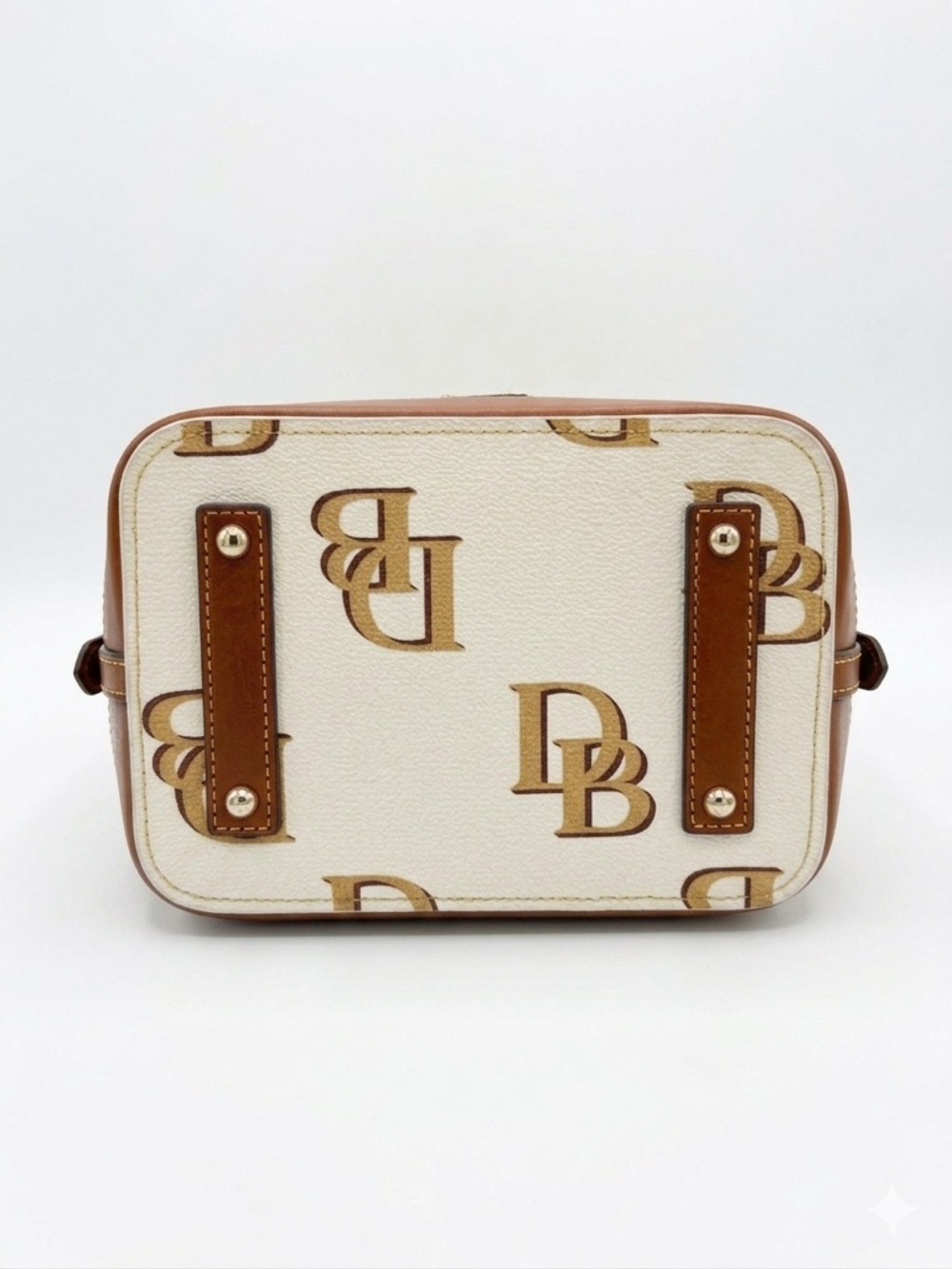 Dooney & Bourke K1169158 Monogram Small Drawstring Shoulder Bag with Tassels. - Picture 3 of 16